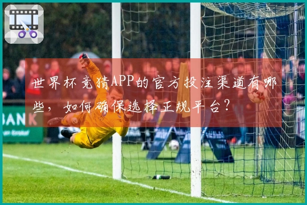 世界杯竞猜APP的官方投注渠道有哪些，如何确保选择正规平台？